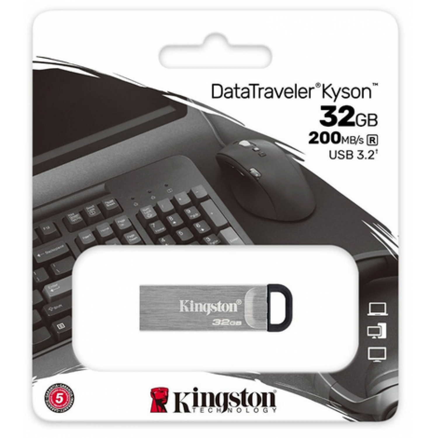 Kingston DataTraveler Kyson - Unidad flash USB - 32 GB (caja)