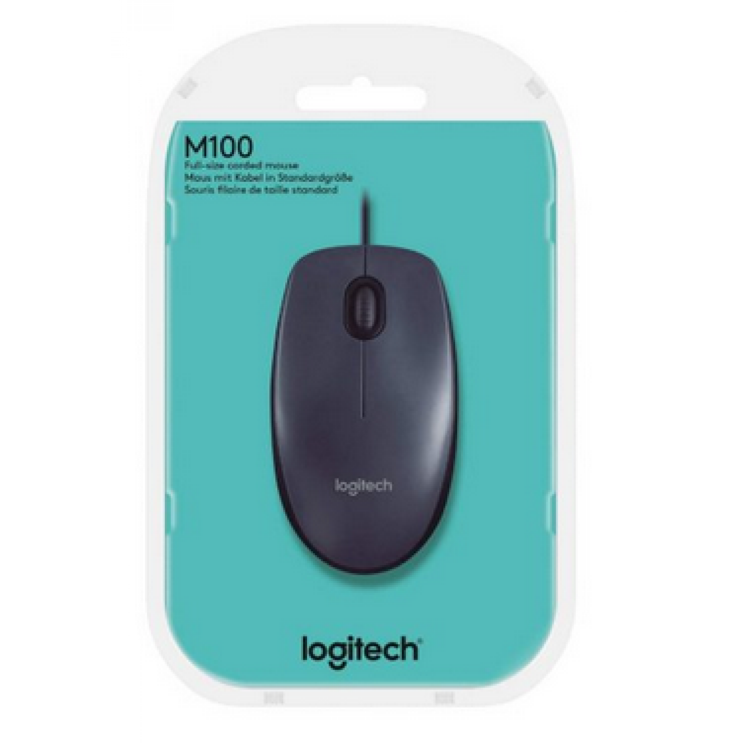 Logitech M100 - Ratón - diestro y zurdo (caja)