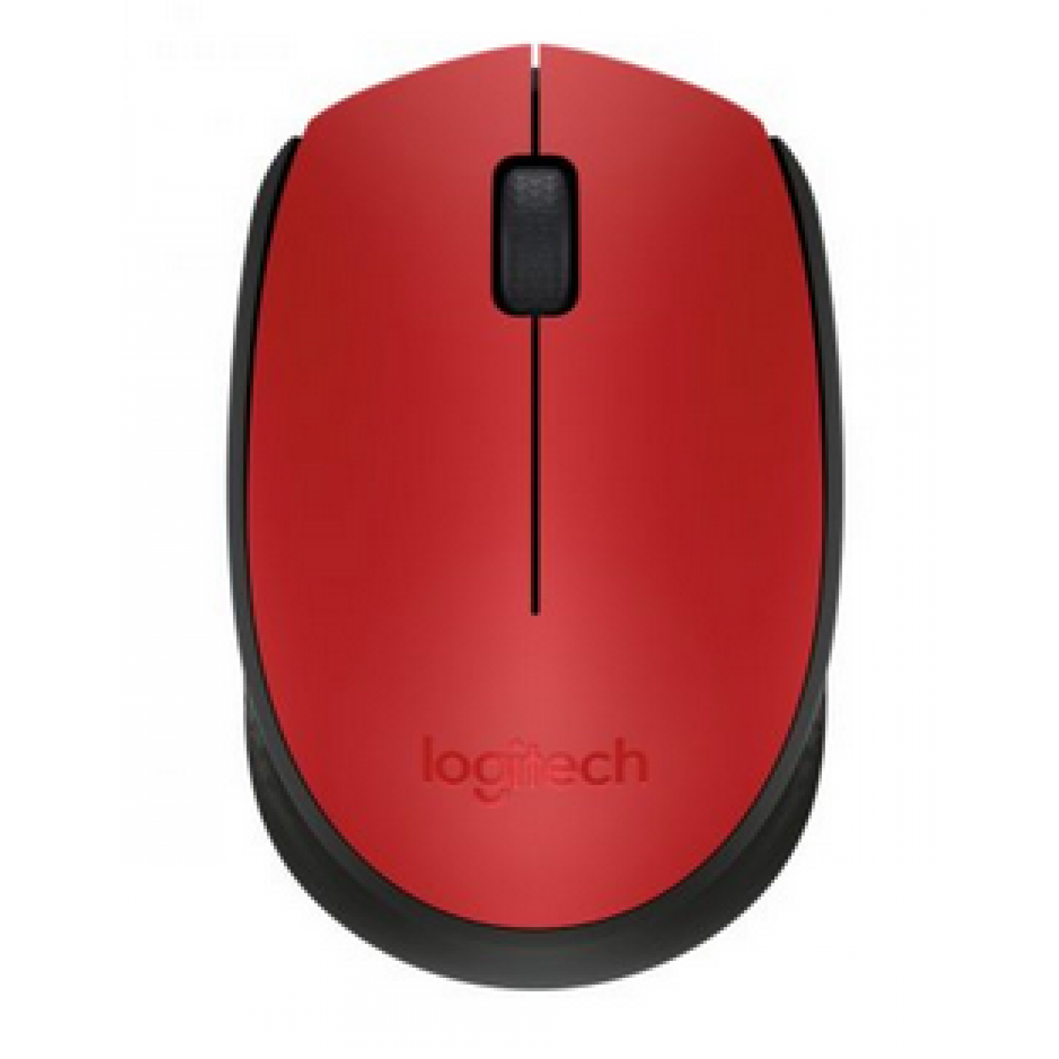 Logitech M170 - Ratón - diestro y zurdo Rojo (frente arriba)