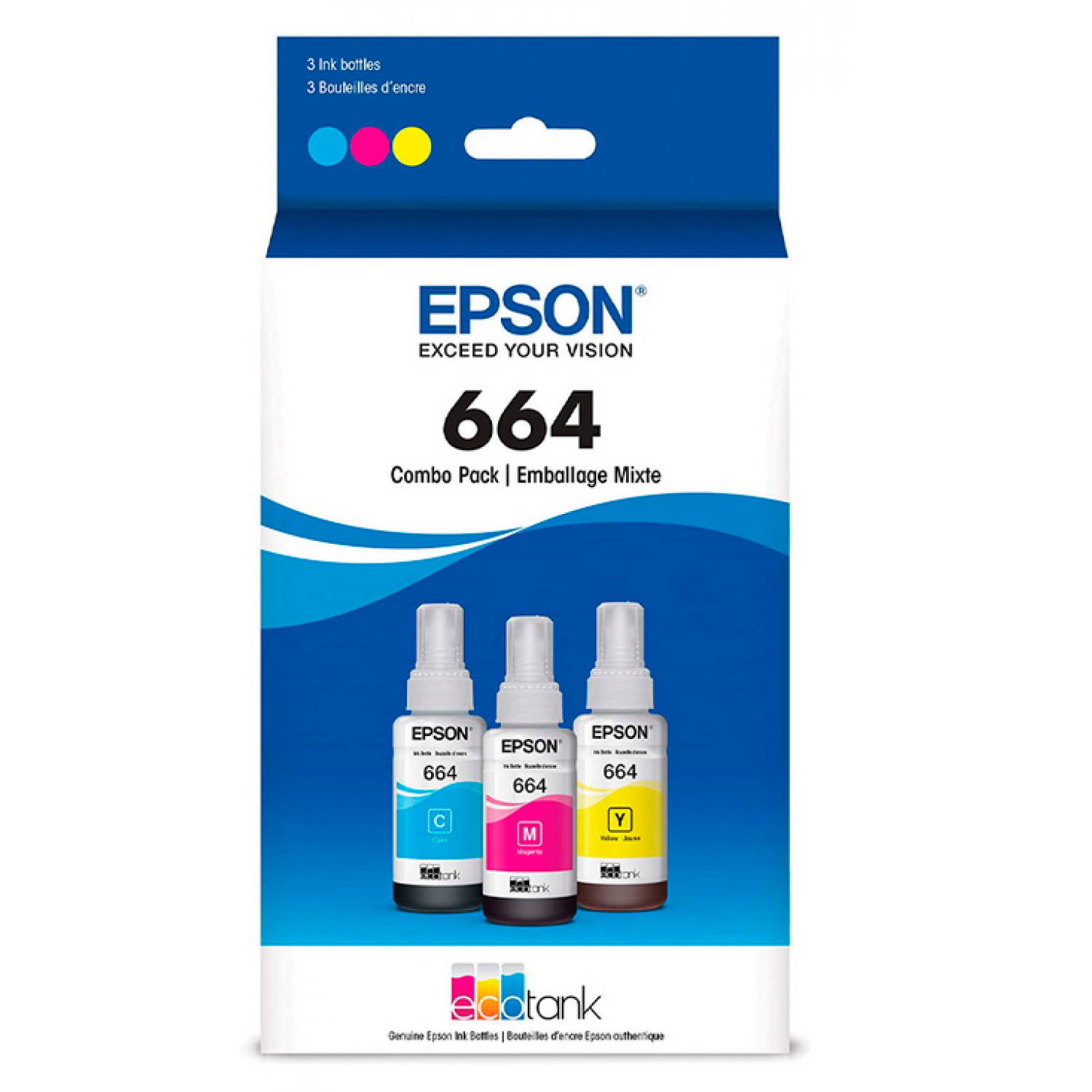  Epson T664 - Paquete de 3 - 70 ml foto 1