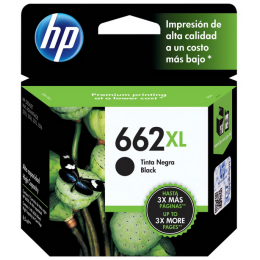  HP 662XL - Alto rendimiento - negro 