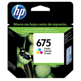  HP 675 - Color (cian, magenta, amarillo) - original 