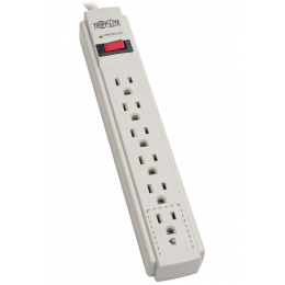  Tripp Lite Surge Protector Power Strip 120V 6 Outlet 8' Cord 990 Joule Flat Plug - Protector contra sobretensiones - 15 A  foto 1