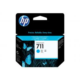 HP 711 - 29 ml - cián - original - DesignJet - cartucho de tinta - para DesignJet T100, T120, T120 ePrinter, T125, T130, T520, T520 ePrinter, T525, T530